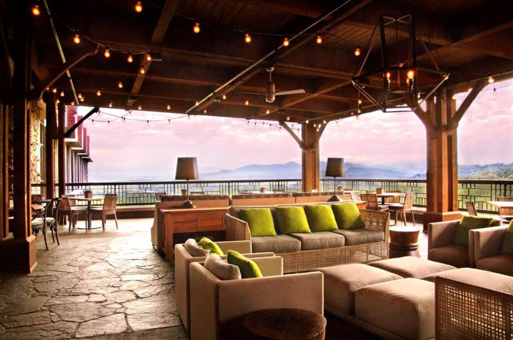 Most Romantic Restaurants in Asheville: Sunset Terrace