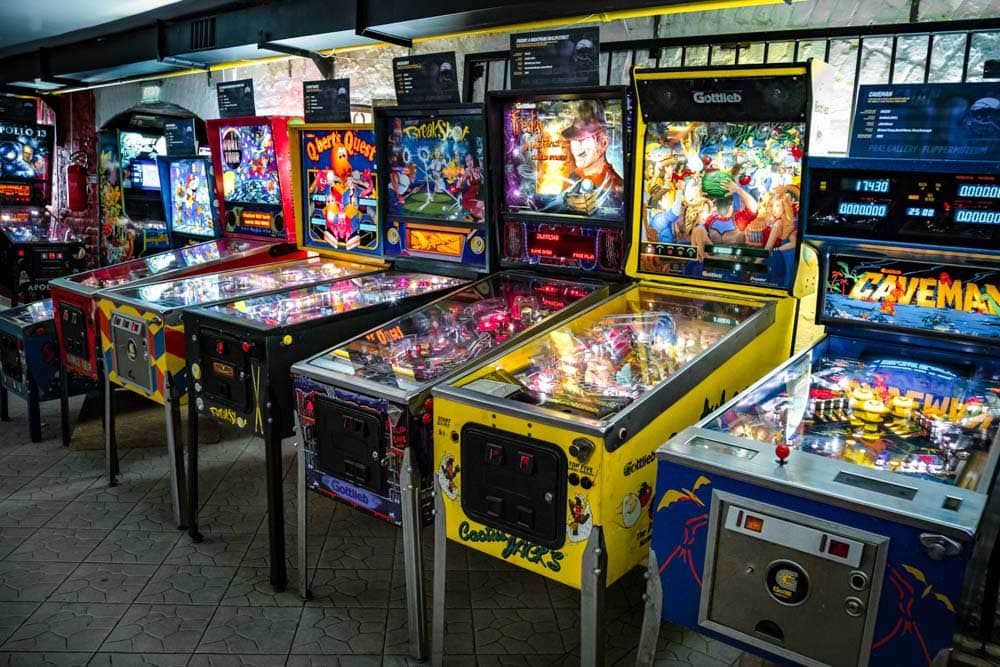 Unique Things to do in Asheville during Winter: Asheville Pinball Museum