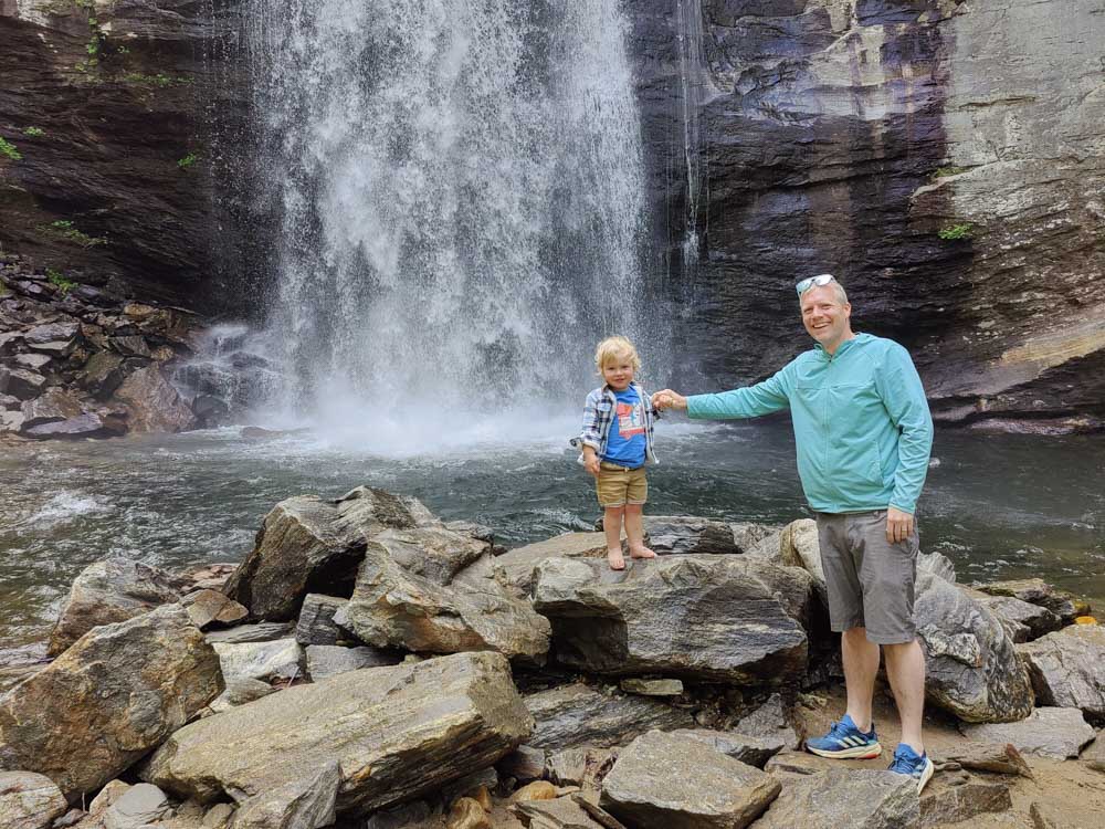 Kid Friendly Hikes Near Asheville: Looking Glass Falls
