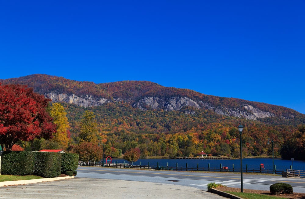Best Places to See Asheville Fall Foliage: Chimney Rock and Lake Lure