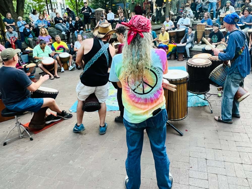 Best Things to do in Asheville in May: Drum Circle