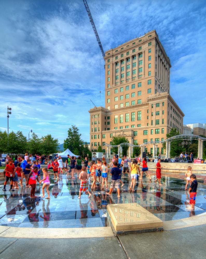 Unique Things to Do in Asheville in June: Pack Square