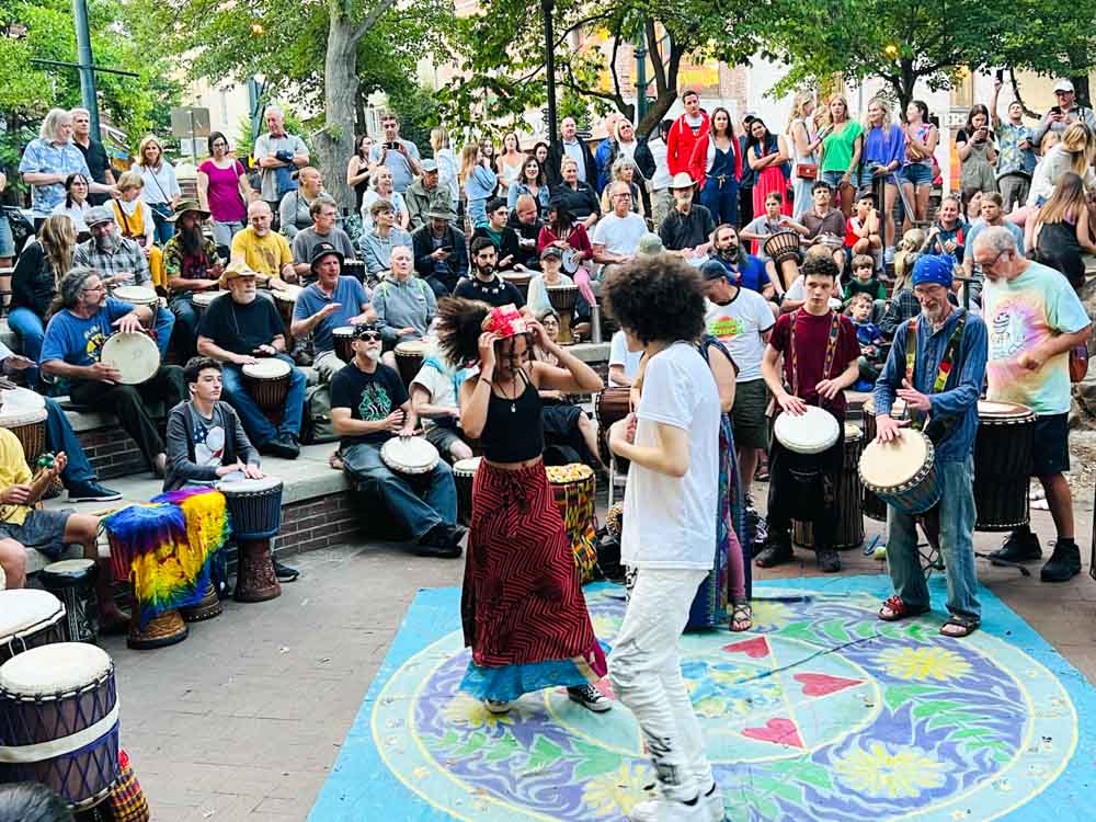 What to do in Asheville in May: Drum Circle