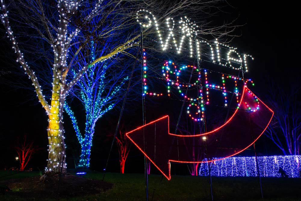 Best Spots to See Holiday Lights in Asheville: NC Arboretum, Winter Lights 