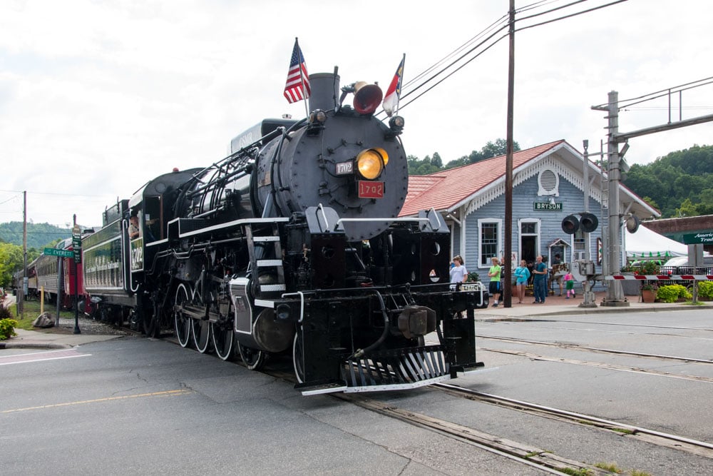 Explore Bryson City North Carolina: Great Smoky Mountains Railroad