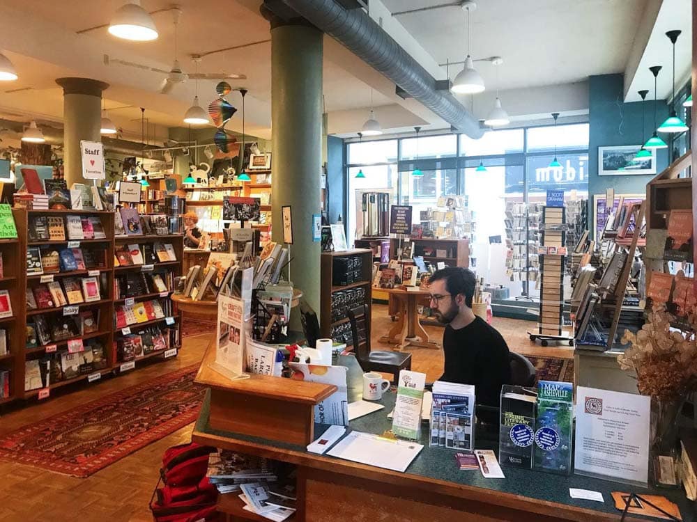 Asheville Cafes Malaprops Bookstore