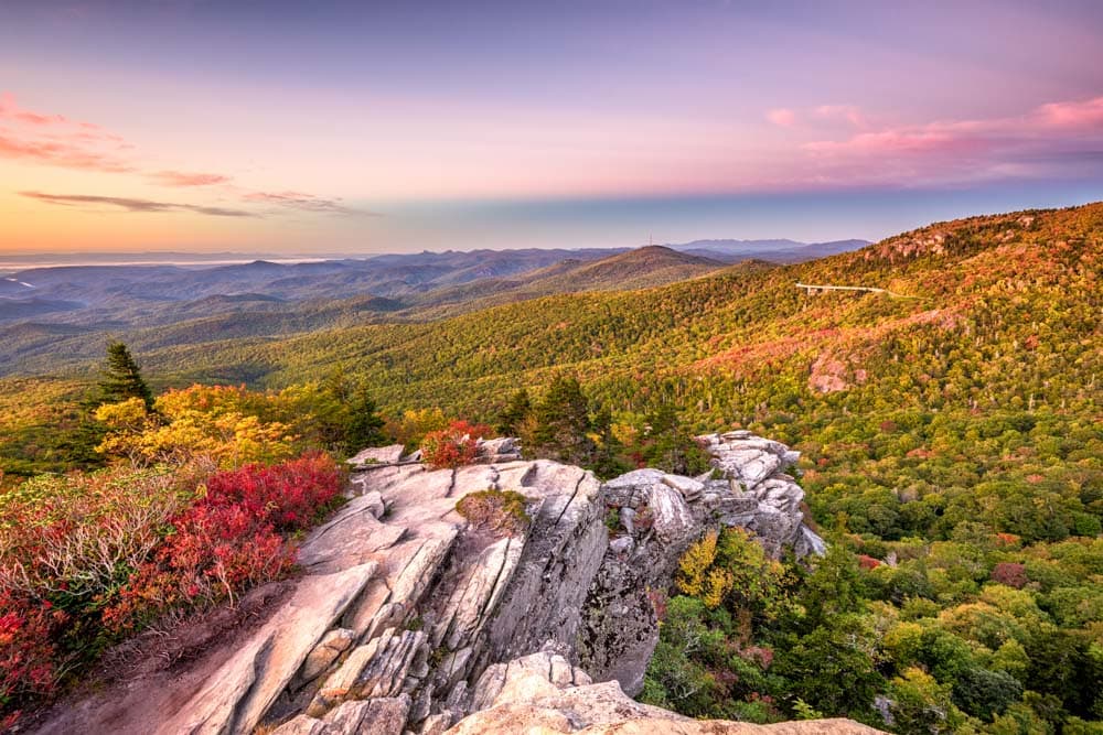 Cool Things to in Asheville during Fall: Blue Ridge Parkway
