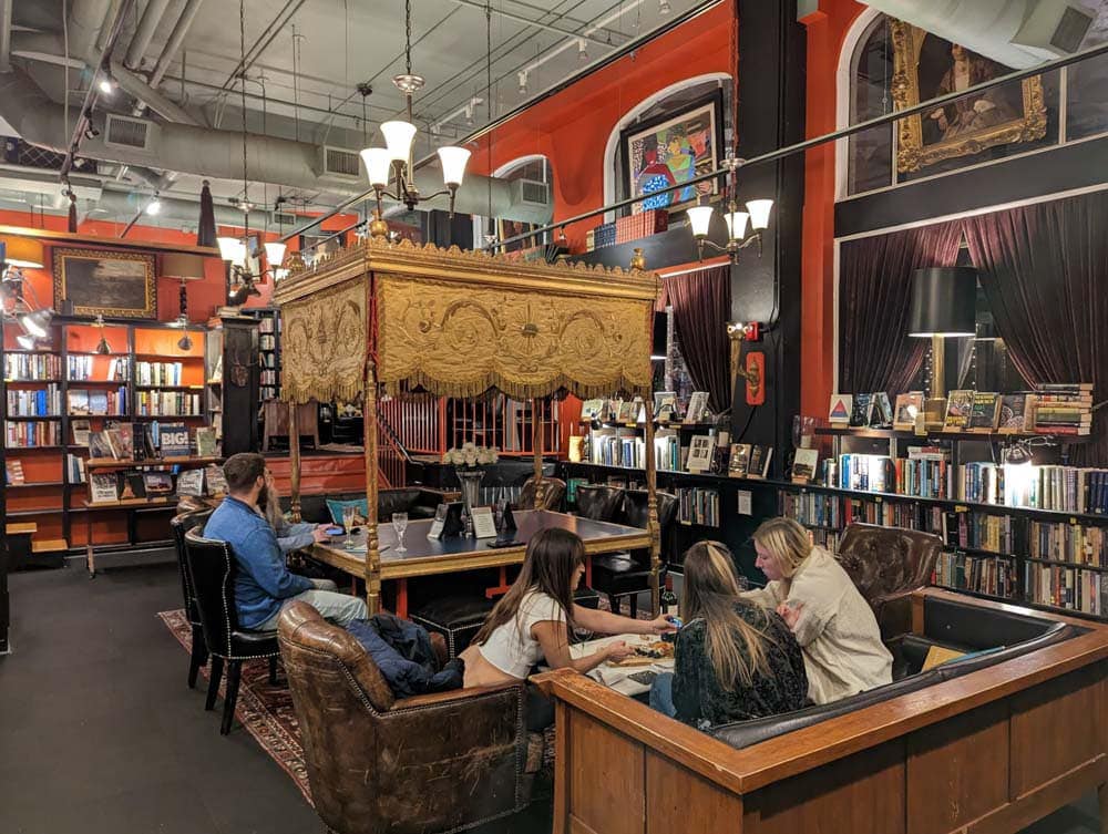 Fun Things to Do in Asheville in Spring: Battery Park Book Exchange & Champagne Bar