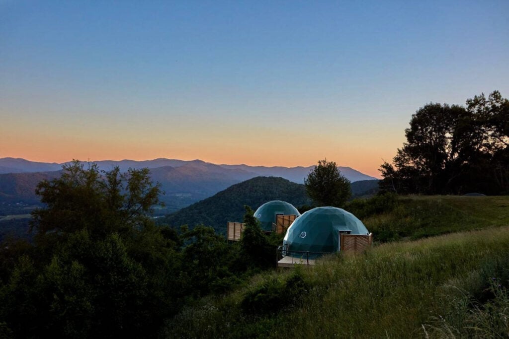 Most Romantic Hotels in Asheville, NC:The Glamping Collective 