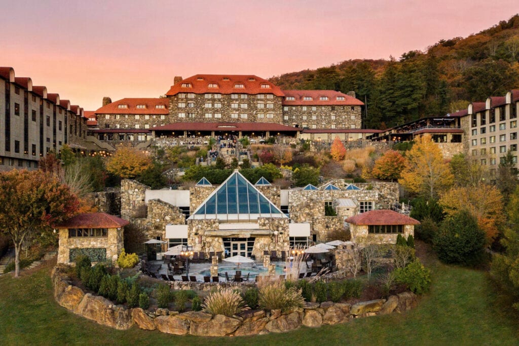 Top Hotels in Asheville, NC for a Romantic Getaway:  Omni Grove Park Inn	
