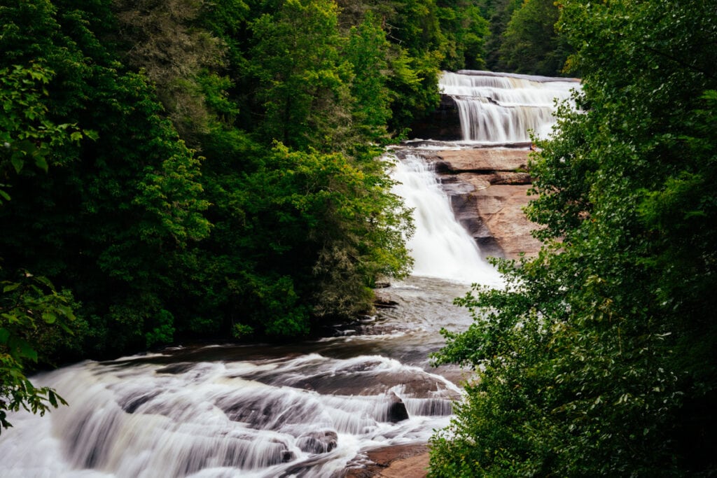 Best off the Tourist Track Hiking Trails near Asheville: DuPont Forest Triple Falls